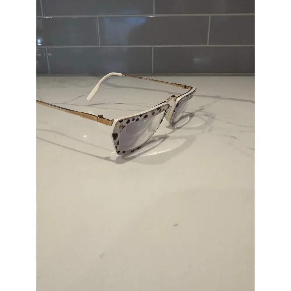 Krizia Mod KV Eyeglasses‎ Black White Gold Frames 33 51 20 538 Made in Italy